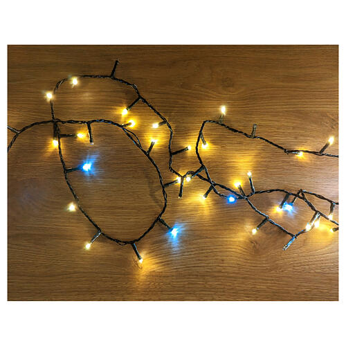 Light chain 1200 warm white LEDs cold flashes 60 m ext 4