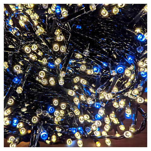 Light chain 1200 warm white LEDs cold flashes 60 m ext 5