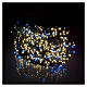 Light chain 1200 warm white LEDs cold flashes 60 m ext s1