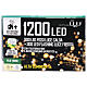 Light chain 1200 warm white LEDs cold flashes 60 m ext s8