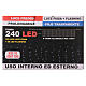 Curtain lights 240 LED cold light fixed/flash 4x1m int ext s3