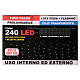 Cortina flash 240 led luz cálida/flash 4x1 m interior exterior s3