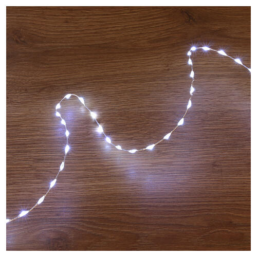 Light chain 600 nanoled ice white bare wire remote control 9m int ext 5