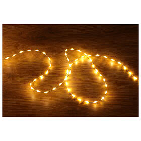 Warm white nanoled lights 600 bare wire 9m remote control