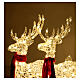 Reindeers with sleigh, crystal wire and 240 LEDs, indoor/outdoor, h 30 in s5