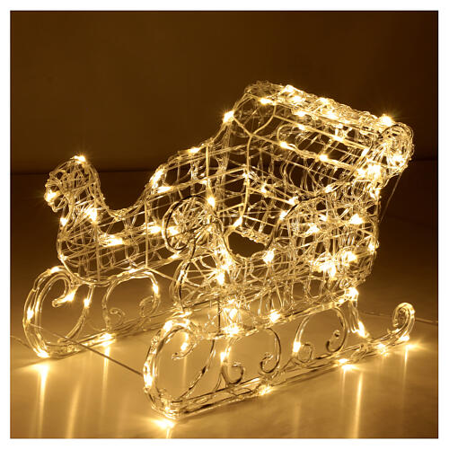 Crystal sleigh online and reindeer lights brand new