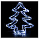 Weihnachtsbaum aus Acryl 3D – Höhe 30 cm, 60 Nano-LEDs, kaltweiß, batteriebetrieben s1