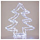 3D acrylic Christmas tree with 60 cold white nanoLEDs, battery-operated, h 12 in s2