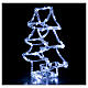 3D acrylic Christmas tree with 60 cold white nanoLEDs, battery-operated, h 12 in s4