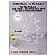 Arbolito 3D acrílico 60 nano led luz blanco frío h 30 cm pila s6