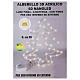 Figura Arbolito 3D acrílico 60 nano led blanco cálido pila h 30 cm s6