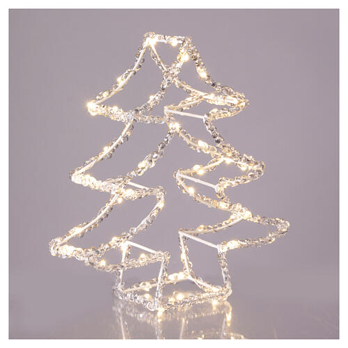 3D acrylic tree 60 nanoled warm white light h 30 cm battery 2