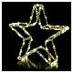 Stella 3D acrilico 60 nanoled luce calda 30x30x10 cm batteria int est s1