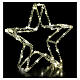 Stella 3D acrilico 60 nanoled luce calda 30x30x10 cm batteria int est s3