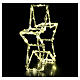 Stella 3D acrilico 60 nanoled luce calda 30x30x10 cm batteria int est s4