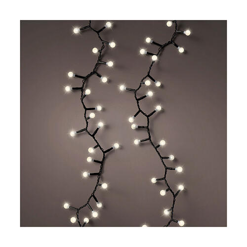 Guirlande lumineuse Cherry compact twinkle 500 boules LED blanc chaud 11 m int/ext 1