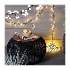 White string lights cord 500 warm white LEDs for int ext 11 m