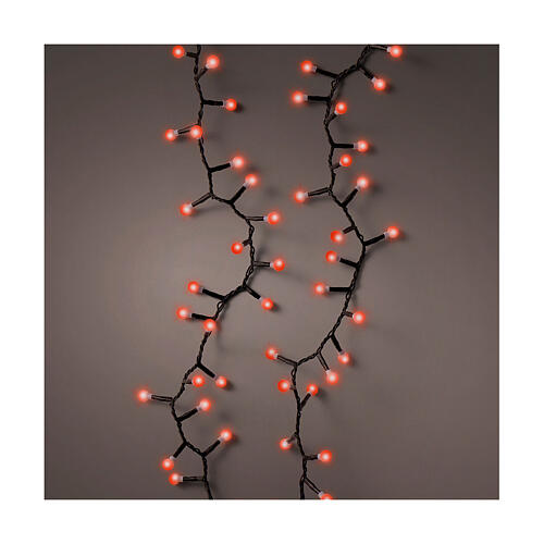 Luci di Natale a catena 500 LED rossi cherry compact twinkle 11 m 1