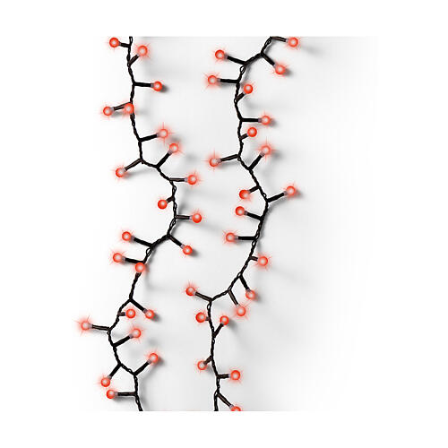 Luzes de Natal 500 LEDs vermelhos intermitentes 11 m 2