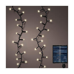 String of intermittent Christmas lights 1000 warm white LEDs 22 m solar panel