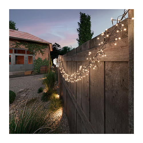 Solar cluster twinkle Christmas lights with 1128 LEDs, 10 m 2