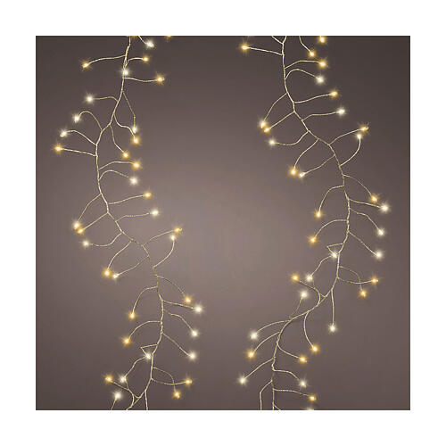 Compact twinkle Christmas lights with 960 micro wire LEDs, warm white and yellow, 12 m, indoor/outdoor 1