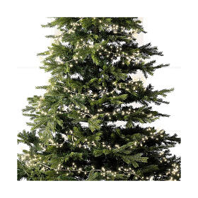 Lichterkette, 960 Mikro-LEDs, warmweiß, 12 m, Innen/Außen, mit Blinkfunktion