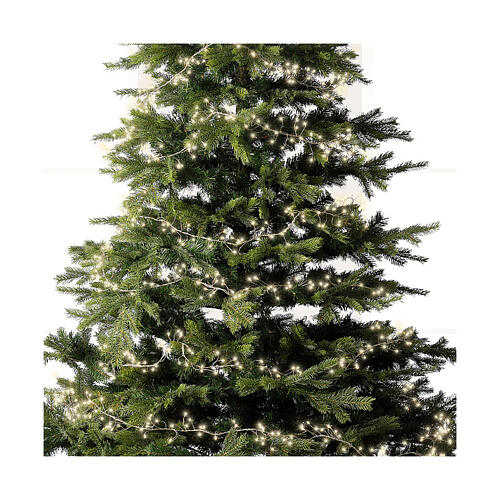 Łańcuch światełek intermitentnych, biały ciepły, 960 mikro LED, 12m 2