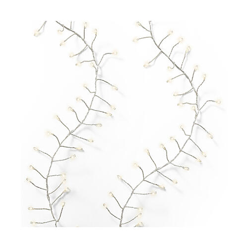 Łańcuch światełek intermitentnych, biały ciepły, 960 mikro LED, 12m 3