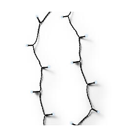 Lichterkette, 192 LEDs, kaltweiß, 14,3 m, mit Batteriebetrieb, mit Blinkfunktion