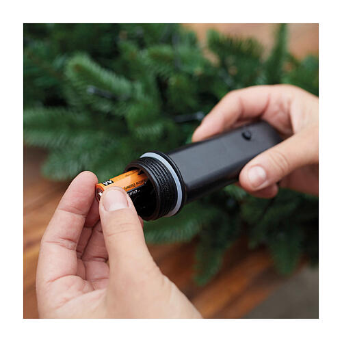 Lichterkette, 192 LEDs, kaltweiß, 14,3 m, mit Batteriebetrieb, mit Blinkfunktion 3