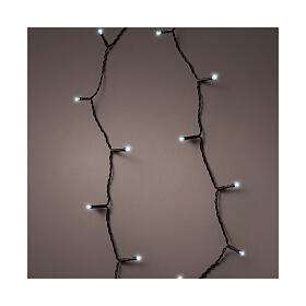 Guirlande lumineuse à piles 14 m 192 LEDs blanc froid