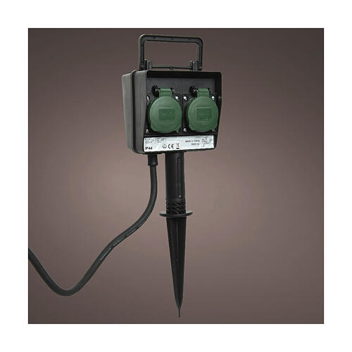 Gniazdo zasilania przeciwrozbryzgowe, 1,5 m 2