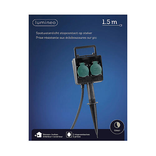 Gniazdo zasilania przeciwrozbryzgowe, 1,5 m 3