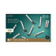 Set 10 candele LED clip dorata bianco caldo telecomando 14 cm uso int s3