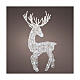 Reindeer with 100 cold white LED lights, flexible acrylic, indoor/outdoor, 37 in s1