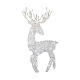 Reindeer with 100 cold white LED lights, flexible acrylic, indoor/outdoor, 37 in s2