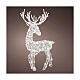 Reindeer with 100 warm white LED lights, flexible acrylic, indoor/outdoor, 37 in s1