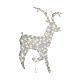 Reindeer with 120 warm white LED lights, flexible acrylic, indoor/outdoor, 46 in s2
