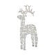 Reindeer with 120 cold white LED lights, flexible acrylic, indoor/outdoor, 46 in s2