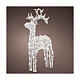 Christmas reindeer decoration flexible acrylic 120 warm white LEDs 116 cm s1