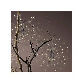 Light curtain, pole star with flickering effect, 216 LEDs, 18 in, idoor/outdoor