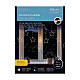 Curtain of classic warm stars, 156 micro LEDs, 8 light plays, 47 in, indoot/outdoor, extensible s4