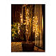 Cascade de lumière Noël blanc chaud 480 LEDs cluster twinkle 8 jeux int/ext 2 m s3