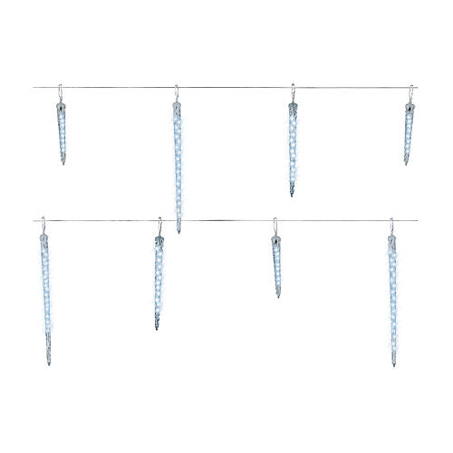 Lighted icicles with 12 LEDs, indoor/outdoor 3