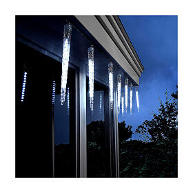 Pingentes de gelo luminosos para interior e exterior 12 LEDs