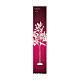 Albero illuminato fiori rosa 180 LED bianco caldo int est 180 cm s8