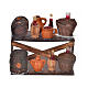 Banco del vino 8x9x6 cm presepe Napoli s1