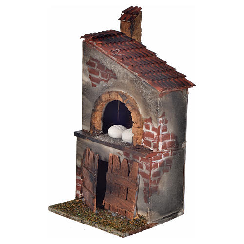 Neapolitan Nativity scene accessory, wood-burning oven, chimney 2