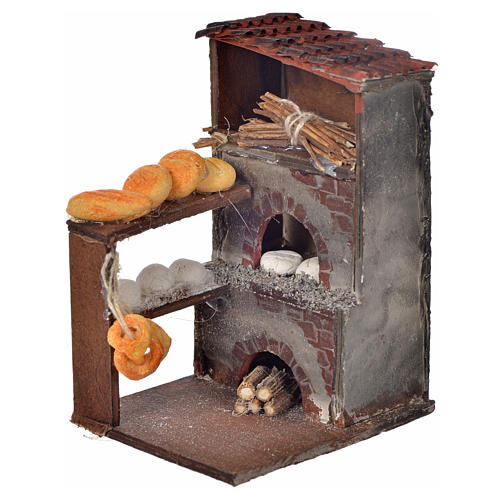 Neapolitan Nativity scene accessory, oven with bread 8,5x5x6cm 1